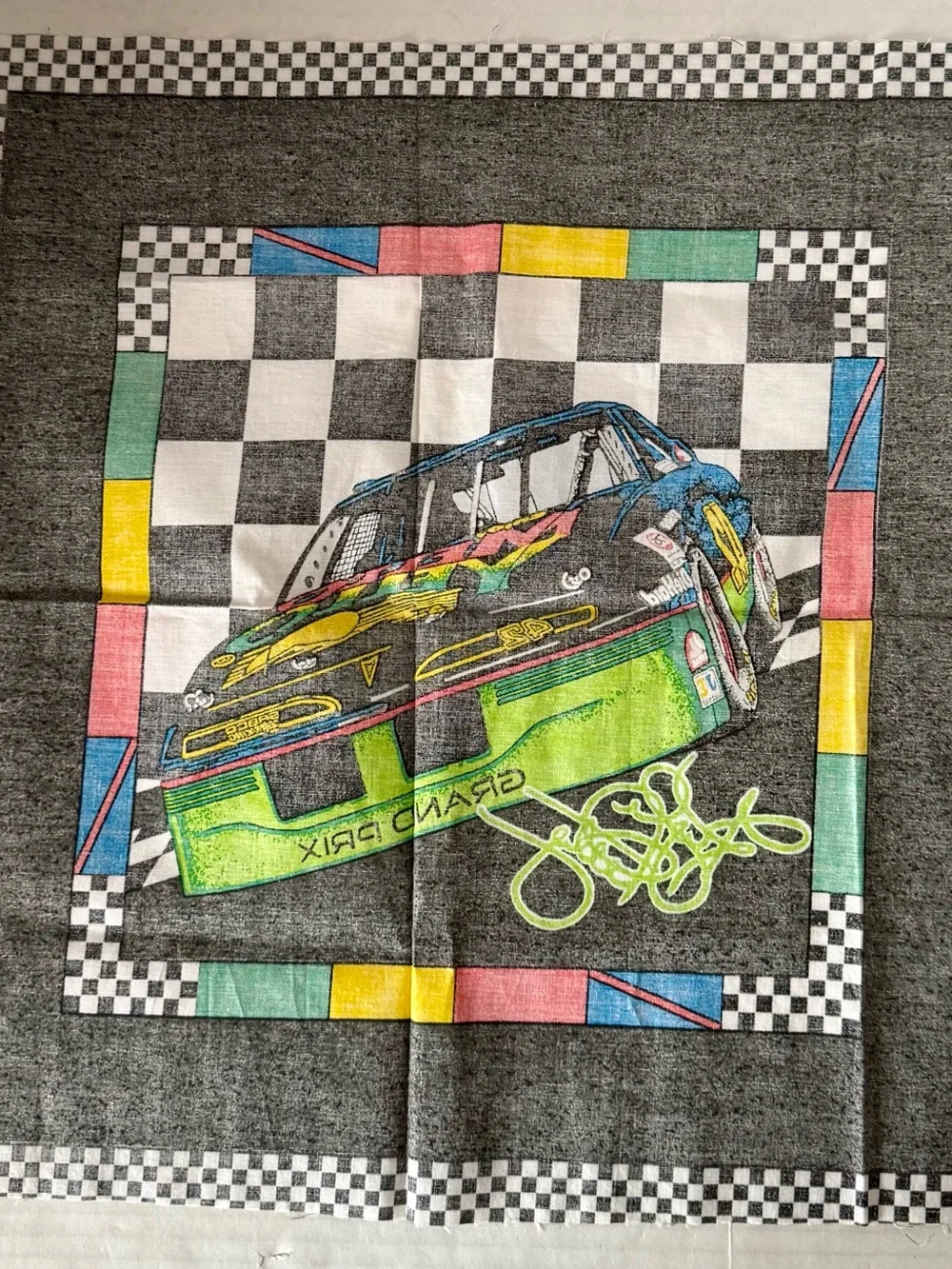 Kyle Petty #42 NASCAR Cotton Fabric Panel 1994